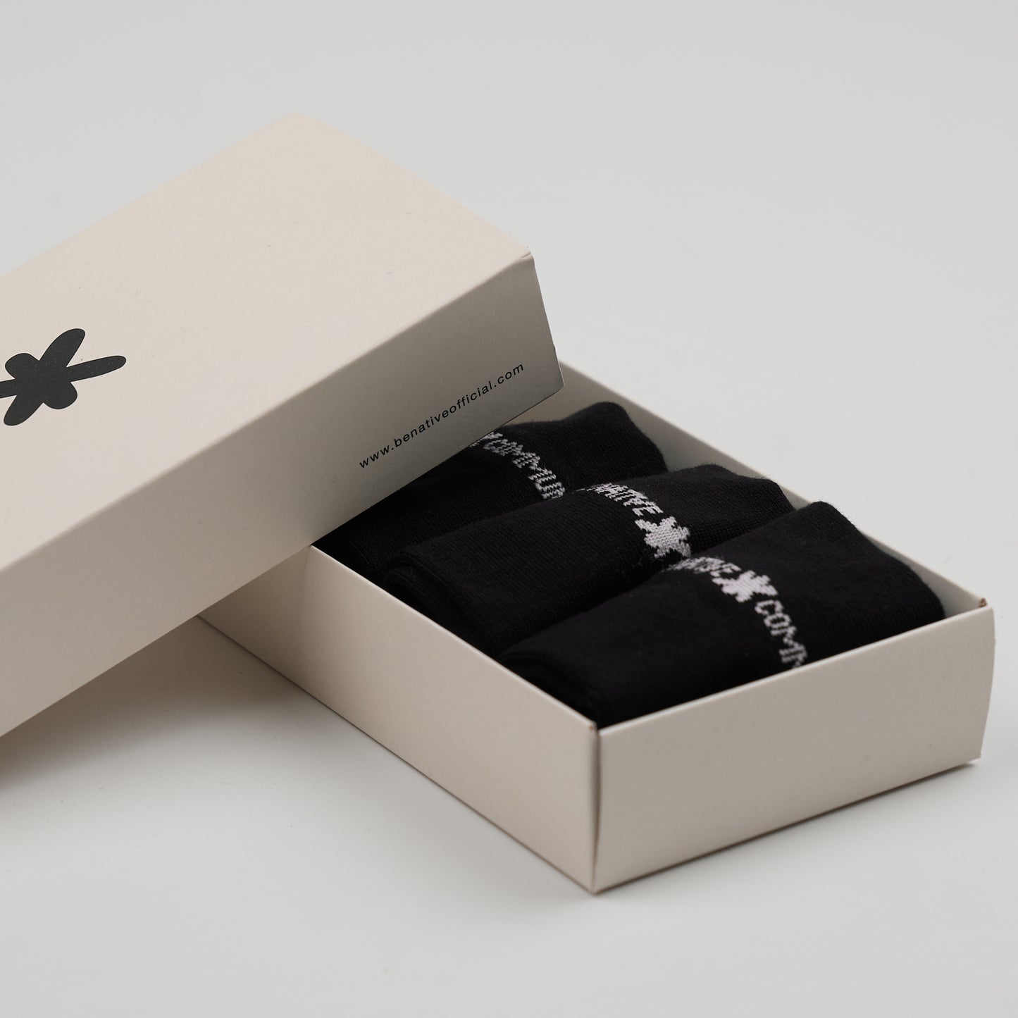 Native Community : Black Short Socks (3-Pack)