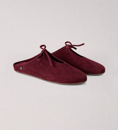 Burgundy Backless Mule
