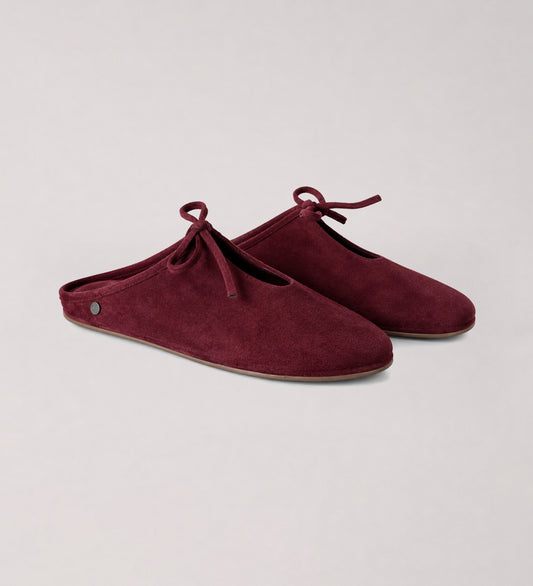 Burgundy Backless Mule