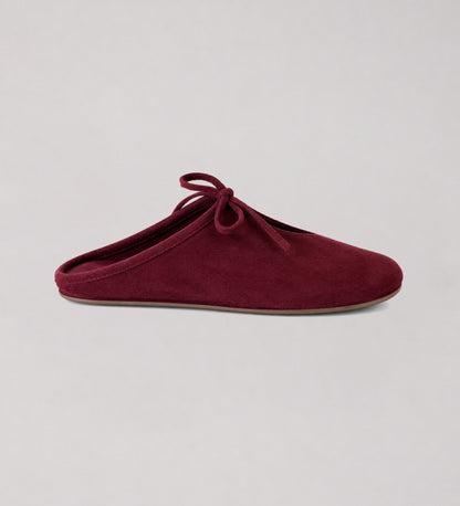 Burgundy Backless Mule