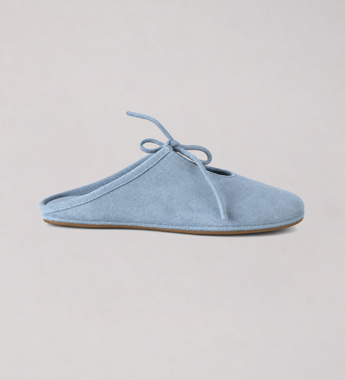 Cloud Blue Backless Mule