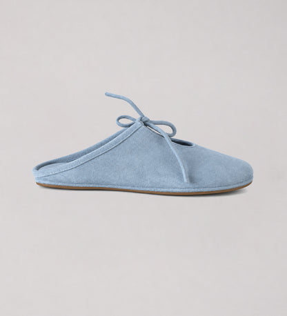 Cloud Blue Backless Mule