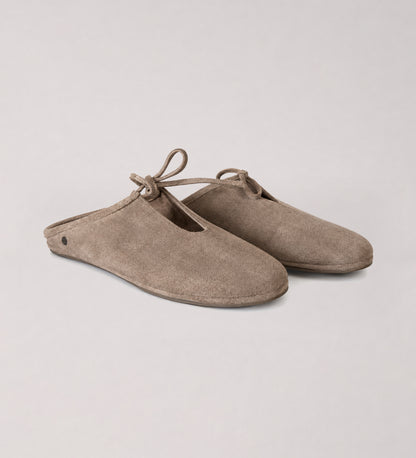 Beige Backless Mule
