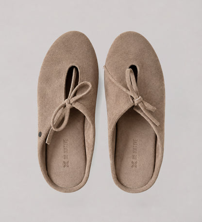 Beige Backless Mule