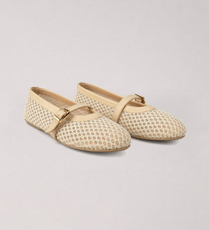 Off-white Flat Mary Jane