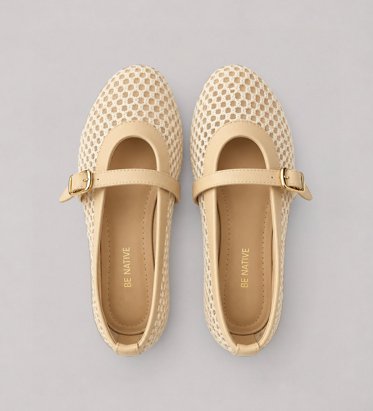 Off-white Flat Mary Jane