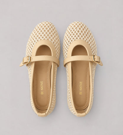 Off-white Flat Mary Jane
