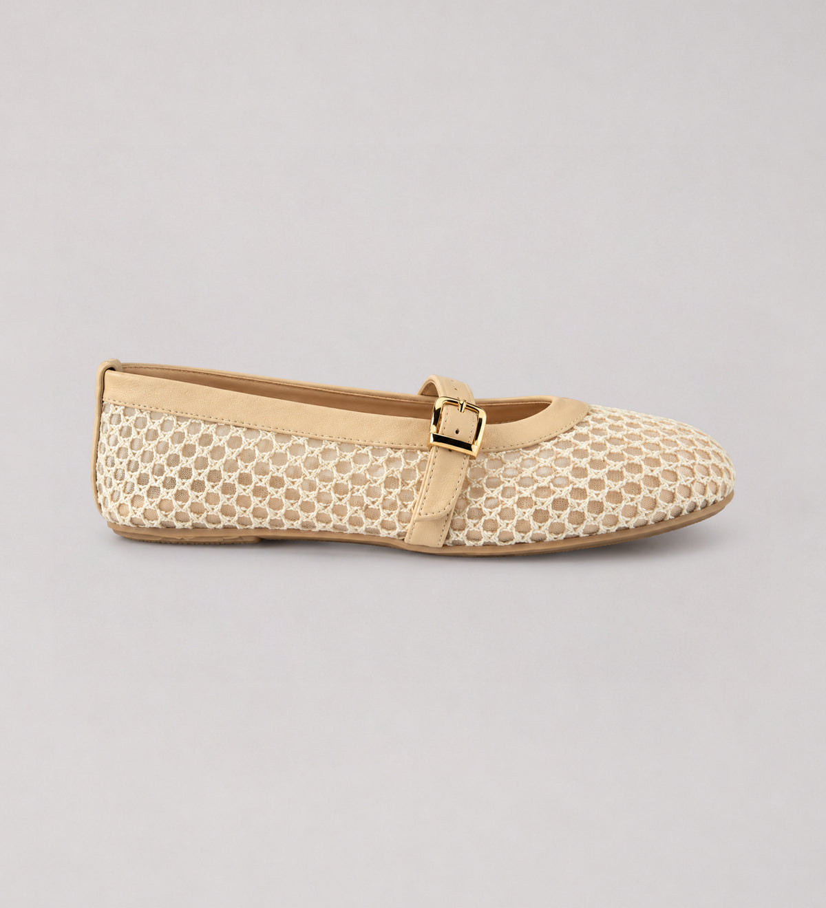 Off-white Flat Mary Jane