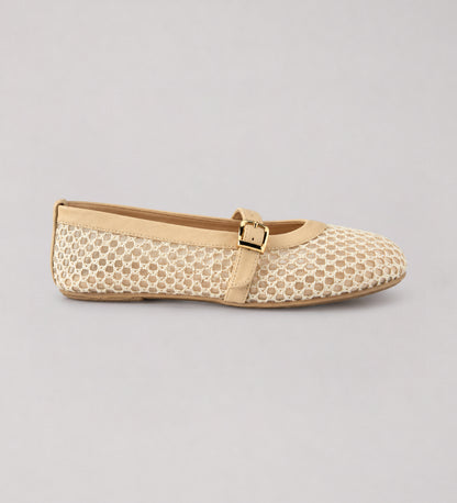 Off-white Flat Mary Jane