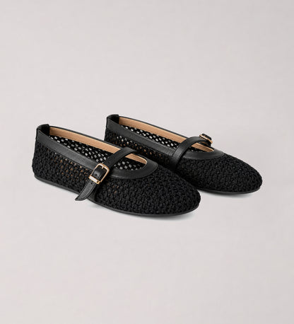 Black Flat Mary Jane