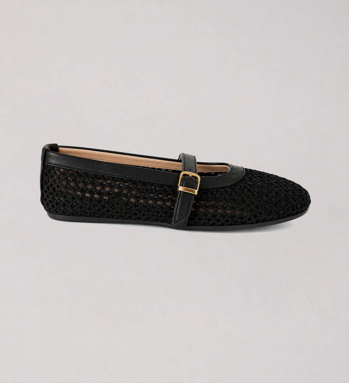 Black Flat Mary Jane