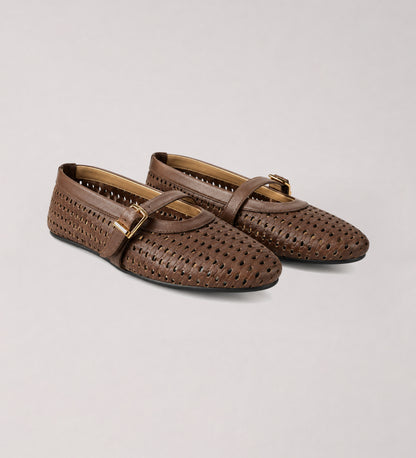 Brown Leather Mary Jane