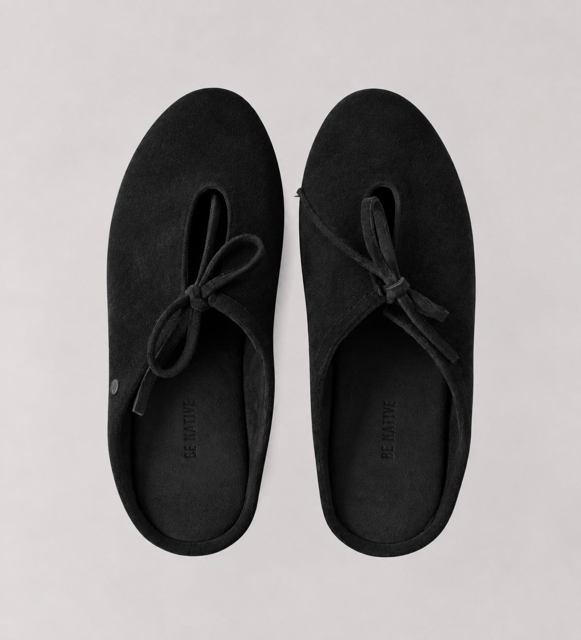 Black Backless Mule